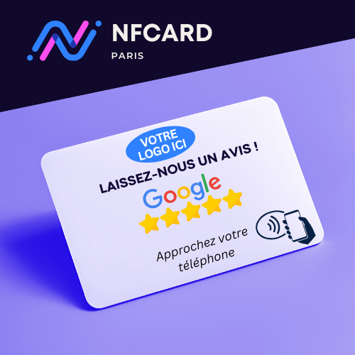 Carte NFC avis Google personnalisée